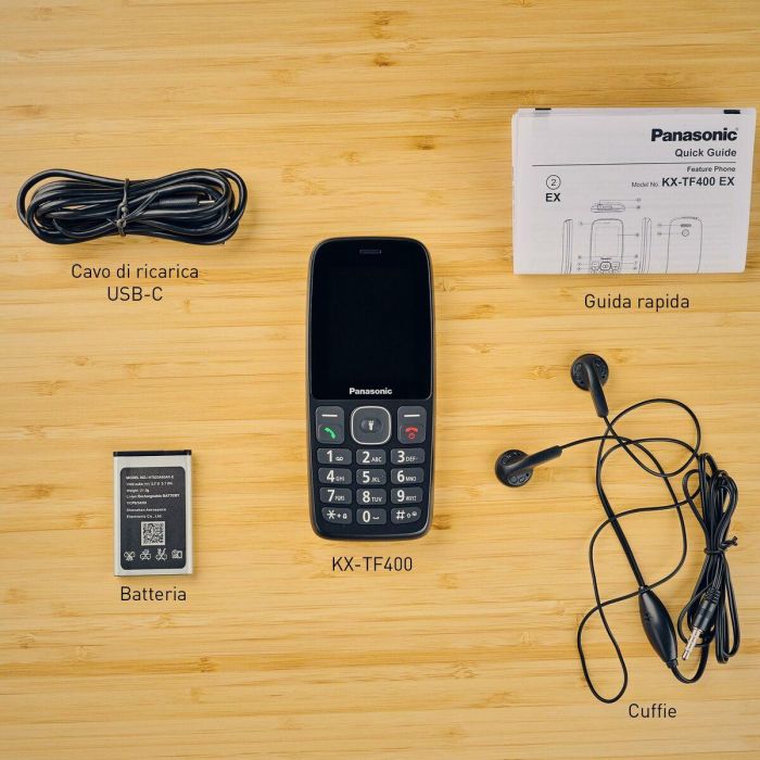 Teléfono Móvil para Mayores Panasonic KX-TF400EXB 2 Teléfono Móvil para Mayores Panasonic KX-TF400EXB 2