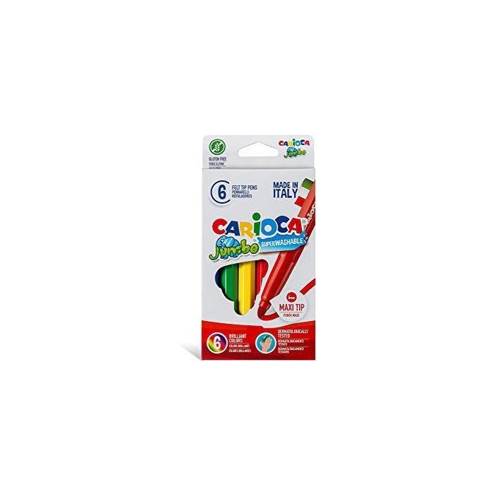 Carioca Rotulador Jumbo Punta Maxi Colores Surtidos Estuche 6 Ud Carioca Rotulador Jumbo Punta Maxi Colores Surtidos Estuche 6 Ud