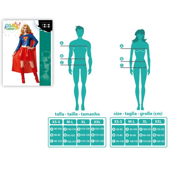 Disfraz Heroe Comic Azul Adulto Fantástico XL 3 Disfraz Heroe Comic Azul Adulto Fantástico XL 3