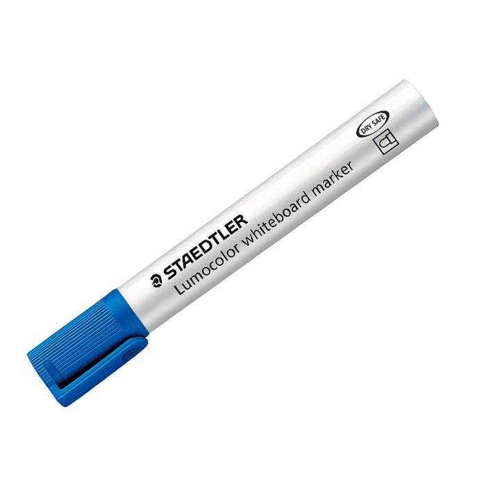 Rotulador Staedtler Lumocolor 351 Para Pizarra Blanca Punta Redonda 2 mm Recargable Color Azul 10 unidades 2