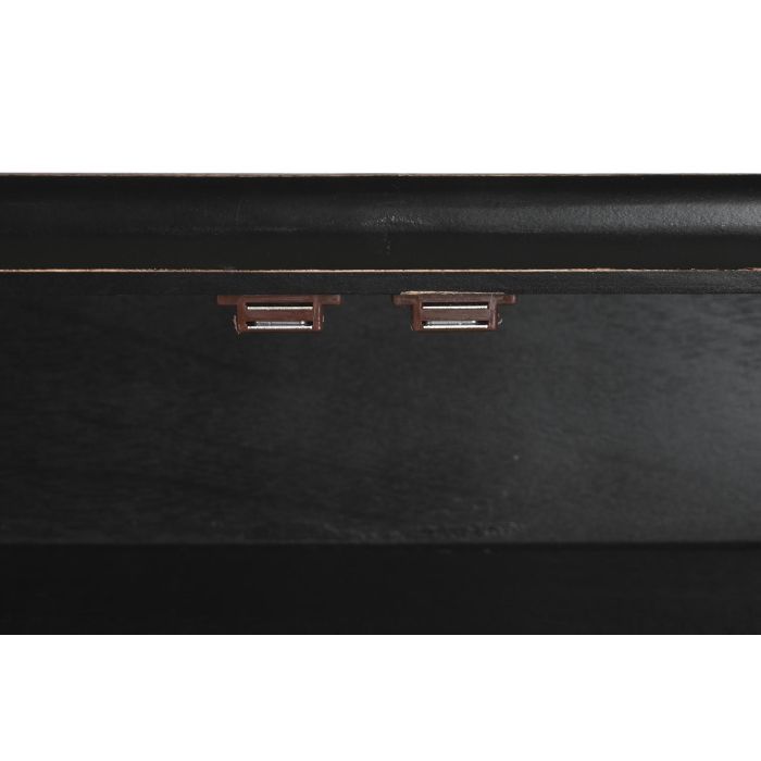 DKD Home Decor Buffet Oriental de Álamo y Metal con 4 Puertas y 2 Estanterías, Negro, Bronce y Dorado - 180x50x90 cm 5 DKD Home Decor Buffet Oriental de Álamo y Metal con 4 Puertas y 2 Estanterías, Negro, Bronce y Dorado - 180x50x90 cm 5