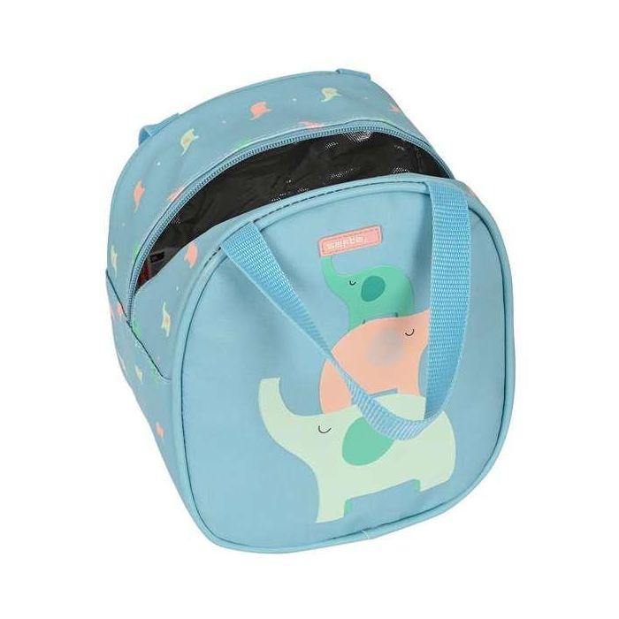 Portameriendas Térmico Safta Elefantes 19 x 22 x 14 cm Verde 3