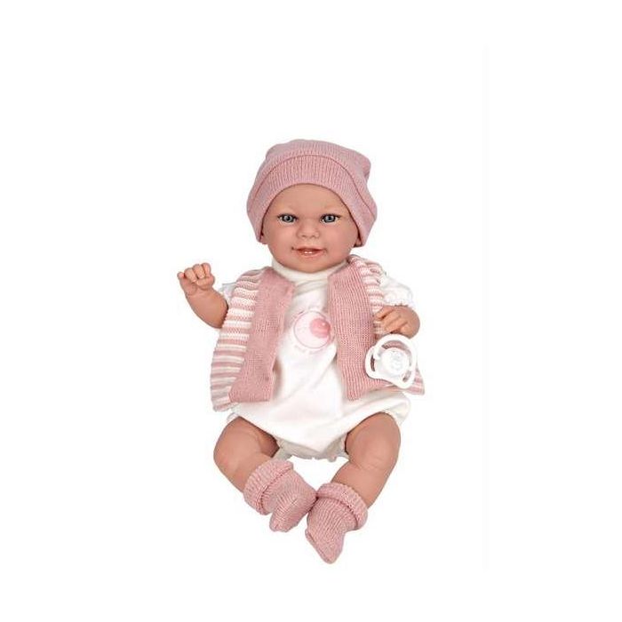 Muñeca elegance 35 cm babyto rosa c/mecanismo risa try me 6