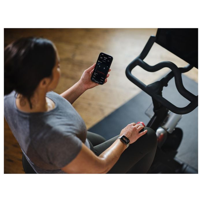 Amazfit Bip 6 Stone Reloj Inteligente GPS Pantalla AMOLED de 1.97" (390 x 450) Oro y Correa Gris