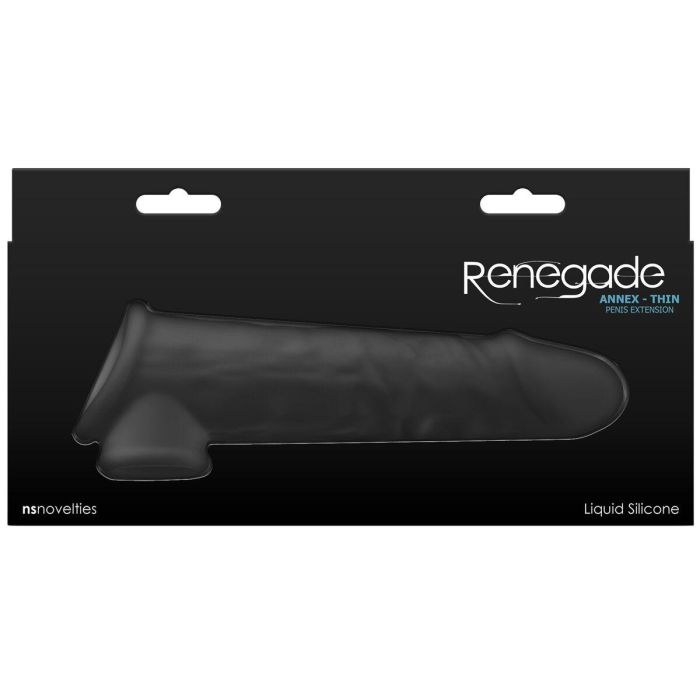 Funda para pene NS Novelties Renegade Negro 19,4 x 3,8 x 6 cm Ø 3,8 cm 2