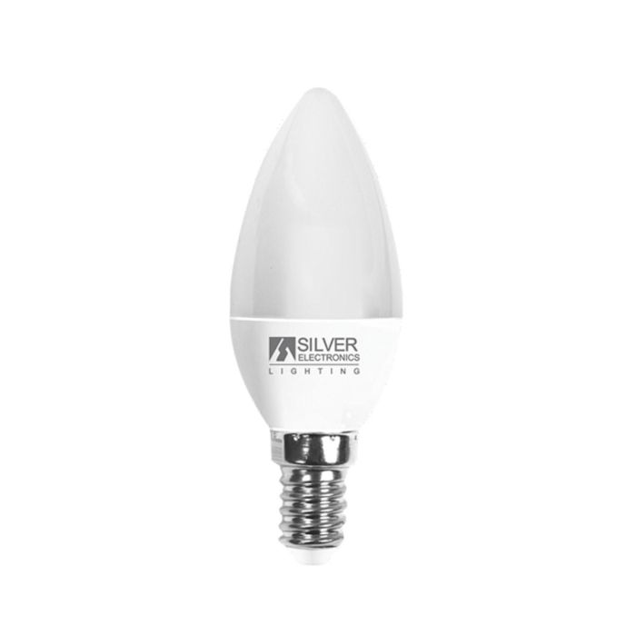 Bombilla LED Vela Silver Electronics Luz blanca 6 W 5000 K 0 Bombilla LED Vela Silver Electronics Luz blanca 6 W 5000 K 0