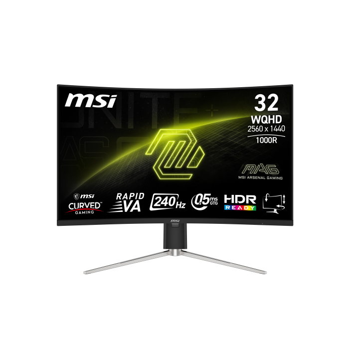 Msi Mag 325Cqrxf E2 Pantalla para Pc 80 Cm (31.5") 2560 X 1440 Pixeles Wide Quad Hd Led Negro 2