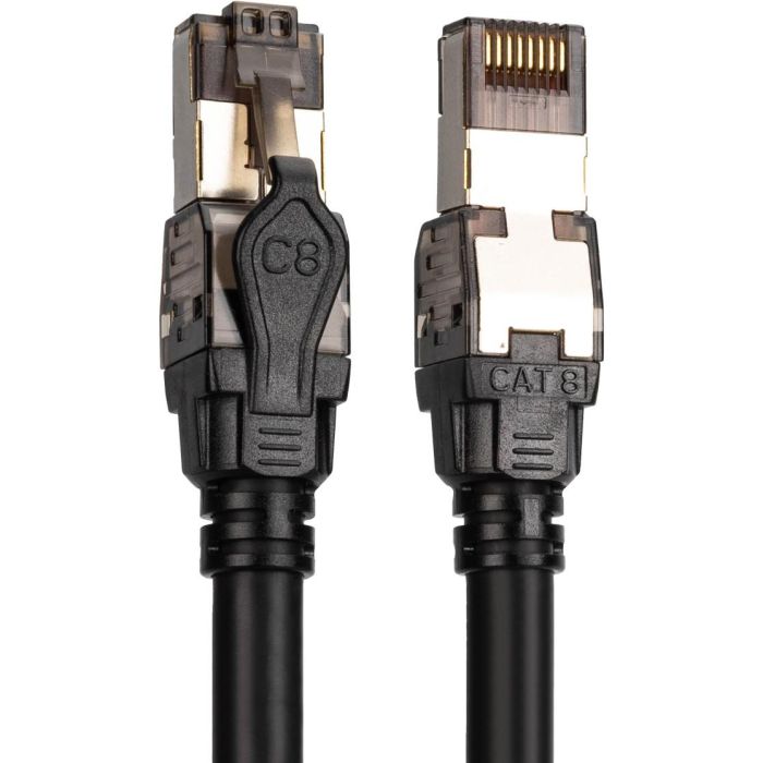Digitus Patchkabel CAT 8.1 S/FTP, Cable de Red Ethernet, 1.00m, Negro 2 Digitus Patchkabel CAT 8.1 S/FTP, Cable de Red Ethernet, 1.00m, Negro 2