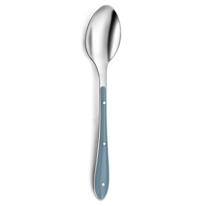 Amefa Cuchara de Mesa Bistro Acero Inoxidable 21,7 cm-1,5 mm, Set 6 Unidades, Acabado Brillo, Apto Lavavajillas