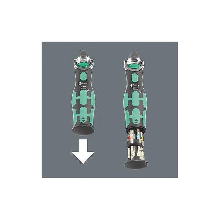 Wera 05004285001 Juego de Enchufes Zyklop Pocket 4 Métrico/Imperial 1/4" con Enchufes y Puntas TX10-TX15 PH1-PH2 4