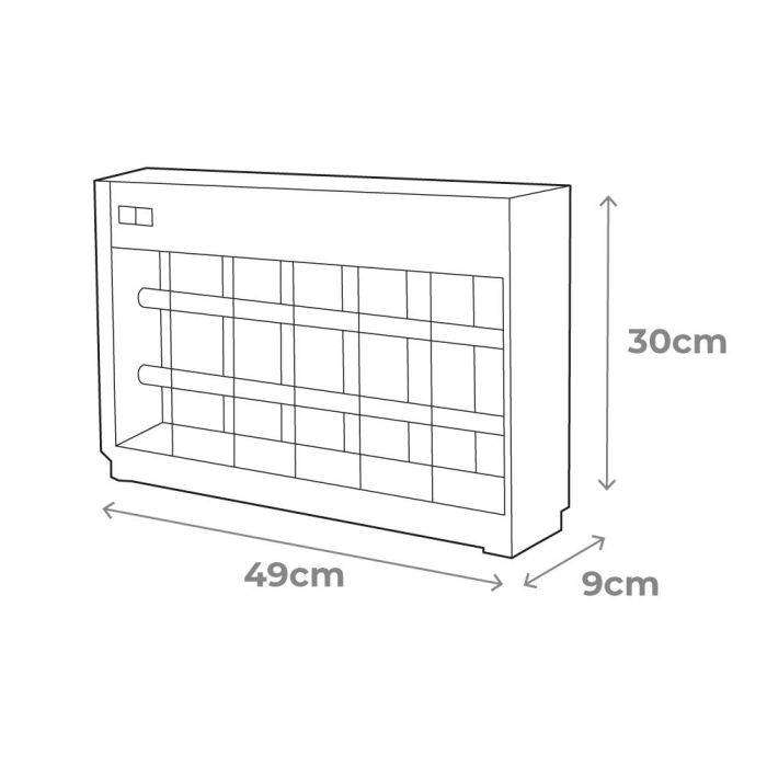 Edm Mata insectos profesional eléctrico, 2x15w, 100 m², cromo/negro 2 Edm Mata insectos profesional eléctrico, 2x15w, 100 m², cromo/negro 2