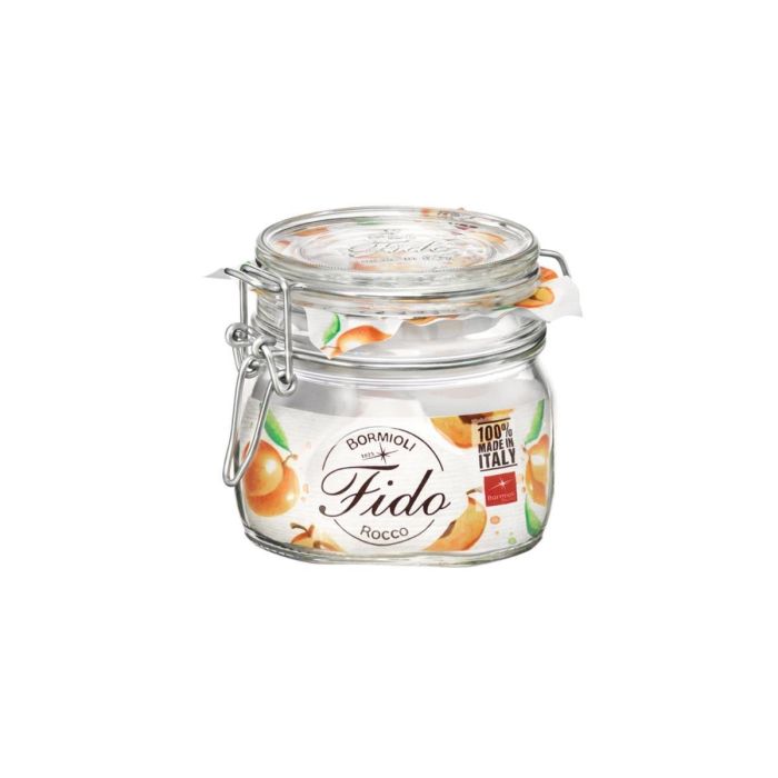 Bormioli Rocco Fido Tarro Conserva Vidrio 0,5 L - Pack 6 Unidades, Cierre Hermético, Fabricado en Italia, Lavavajillas 3 Bormioli Rocco Fido Tarro Conserva Vidrio 0,5 L - Pack 6 Unidades, Cierre Hermético, Fabricado en Italia, Lavavajillas 3