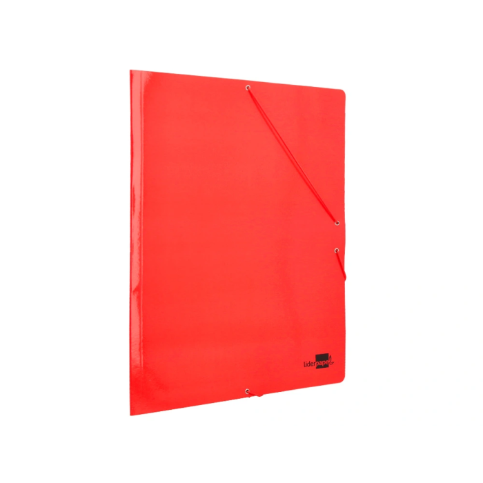 Liderpapel Carpeta de Gomas Tres Solapas Cartón Plastificado DIN A3 Colores Surtidos 4