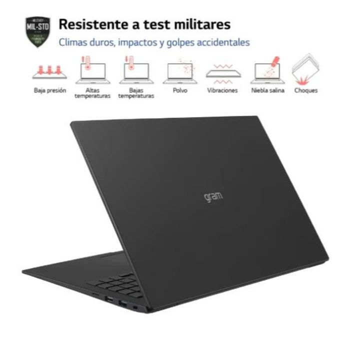LG Gram 17Z90R-E.AD75B Portátil Ultraligero Intel Core i7-1360P 32GB 512GB SSD RTX 3050 17" WQXGA IPS Antireflejo Win 11 12 LG Gram 17Z90R-E.AD75B Portátil Ultraligero Intel Core i7-1360P 32GB 512GB SSD RTX 3050 17" WQXGA IPS Antireflejo Win 11 12