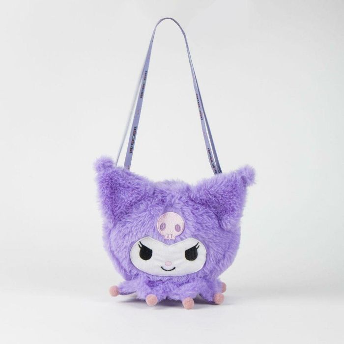 Cerdá Bolso de Peluche Hello Kitty Kuromi Morado para Niñas, Bandolera Infantil 17x14x4 cm, Edad Recomendada 3+ Años 3