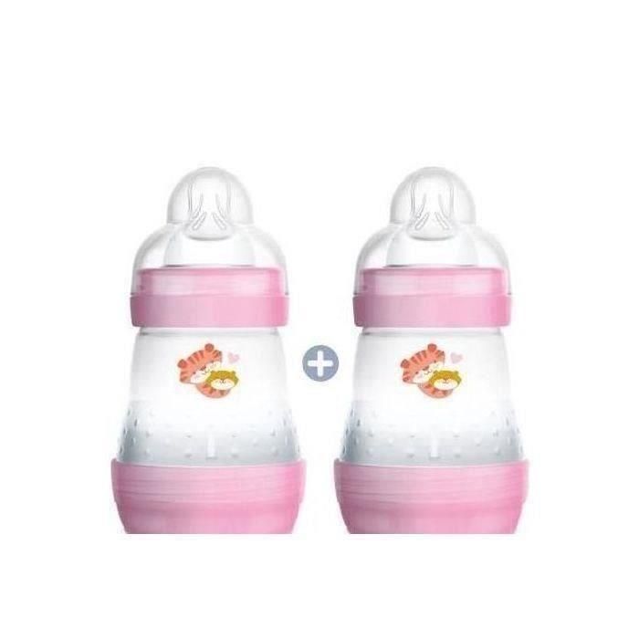 MAM Biberón Easy Start / Anticólico Natural - 160ml - Blush - Tetina Flujo 1X2 1
