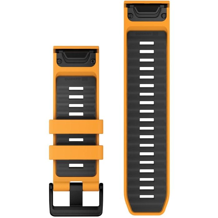 Garmin Ersatzarmband QuickFit 26mm Silikon Orange/Graphit 1 Garmin Ersatzarmband QuickFit 26mm Silikon Orange/Graphit 1