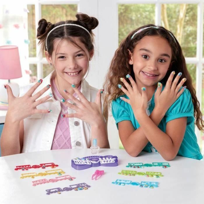 Aquabeads Set de Manicura Princesas Disney con Purpurina y Accesorios Artísticos 35071 1