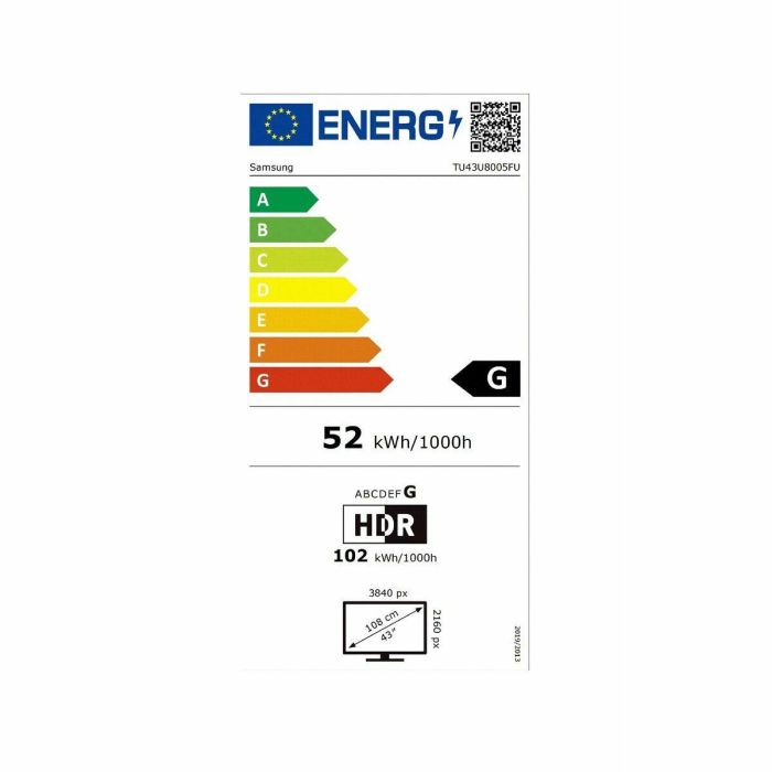 Samsung TU43U8005FU Smart TV 43" (109 cm) 4K Ultra HD WiFi Negro con Crystal Processor y HDR 4 Samsung TU43U8005FU Smart TV 43" (109 cm) 4K Ultra HD WiFi Negro con Crystal Processor y HDR 4