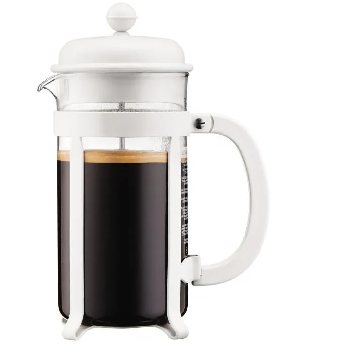Bodum 1908-913 Cafetera de Prensa Francesa JAVA Blanca 1 L 0 Bodum 1908-913 Cafetera de Prensa Francesa JAVA Blanca 1 L 0