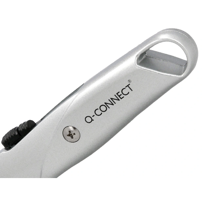 Q-connect XD-53 Cúter Metálico Ancho Retráctil con Bloqueo, Cuchilla 18 mm, 1 Unidad 4