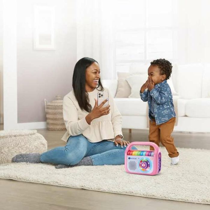 Vtech Reproductor Musical Infantil Graba, Canta y Baila Rosa para Niños (18 Meses a 5 Años) con Pilas (14,8x17,5x6 cm) 4