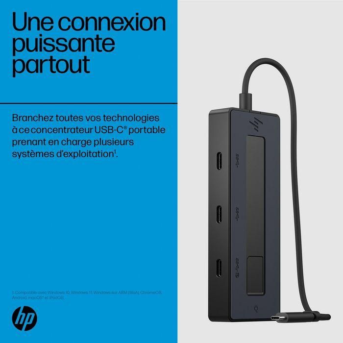 HP Hub USB-C Multiport 4K para Portátiles, Conexión Versátil y Carga 6