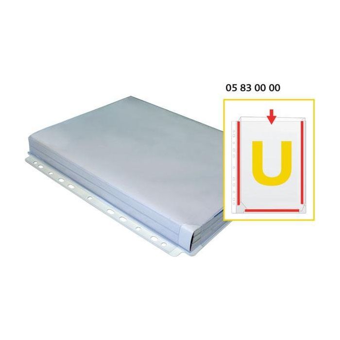 Grafoplás Bolsa 5 Fundas A4 Fuelle En U 11 Taladros Pvc Transparente Grafoplás Bolsa 5 Fundas A4 Fuelle En U 11 Taladros Pvc Transparente