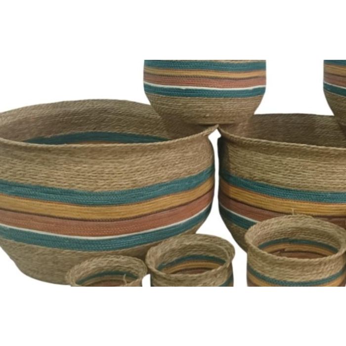 Macetero Arabe DKD Home Decor Multicolor 75 x 47 x 75 cm Set de 10 2