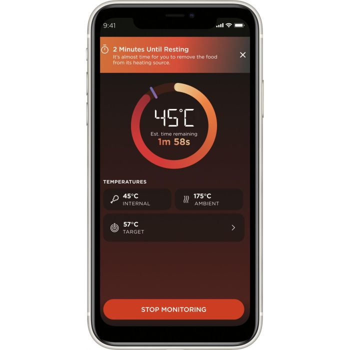 Ninja WP100EU Termómetro digital Bluetooth ProChef, resistente al calor y agua, de acero inoxidable y silicona 6 Ninja WP100EU Termómetro digital Bluetooth ProChef, resistente al calor y agua, de acero inoxidable y silicona 6