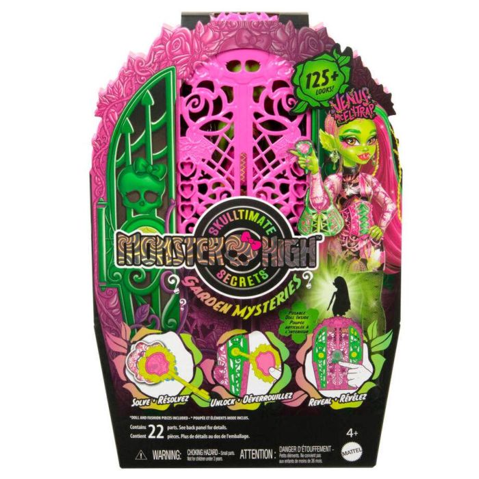Mattel Muñeca Monster High Venus McFlytrap con Armario, Ropa y Accesorios. Juguete para Niñas de 4 Años o más. 1