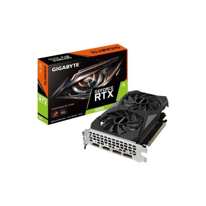 GIGABYTE GeForce RTX 3050 WINDFORCE OC V2 6G NVIDIA 6 GB GDDR6 GIGABYTE GeForce RTX 3050 WINDFORCE OC V2 6G NVIDIA 6 GB GDDR6