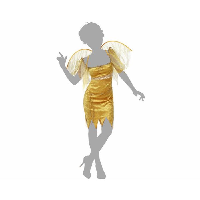 Disfraz de Hada para Mujer Adulto Amarillo M-L - Temática Fantasía 2 Disfraz de Hada para Mujer Adulto Amarillo M-L - Temática Fantasía 2