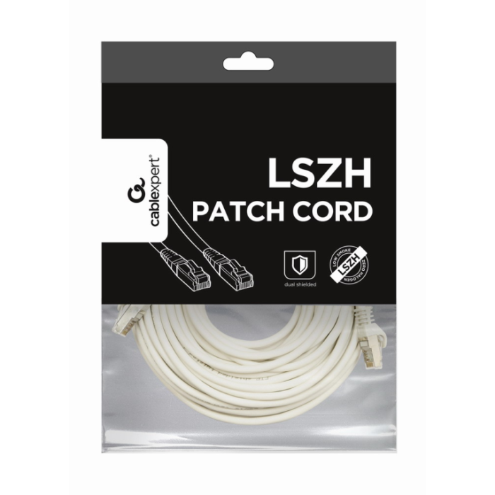 GEMBIRD PP6A-LSZHCU-W-10M Cable de Red Blanco Cat6a S/FTP (S-STP) de 10 Metros