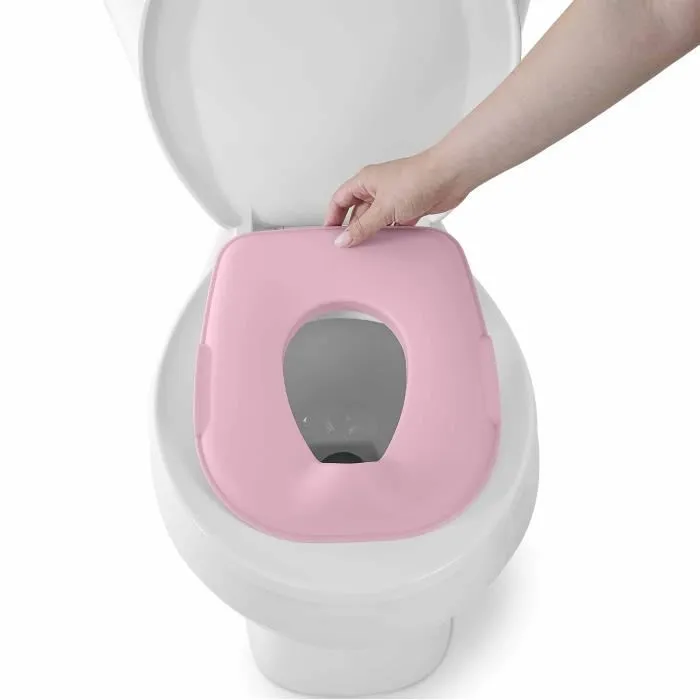 Ingenuity ING0074451171435 Taburete y Orinal con Cuenco Extraíble, Antideslizante y Asiento Ergonómico, Color Rosa 1