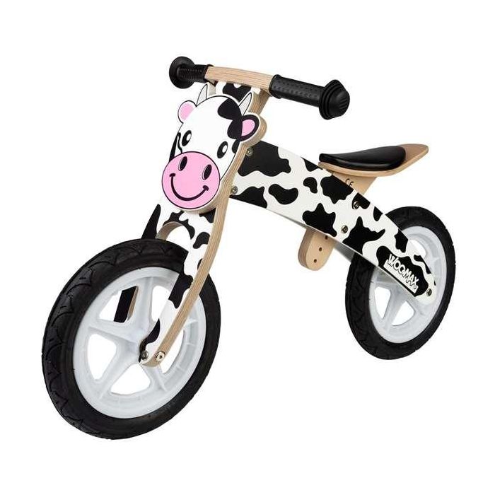Moto correpasillos de madera vaca woomax 12" 85x37x53 cm 5 Moto correpasillos de madera vaca woomax 12" 85x37x53 cm 5