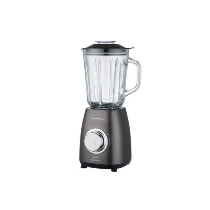 Grunkel Batidora de Vaso 1000W, 1.5L, Cuchillas de Titanio, 6 Velocidades, Negro Grunkel Batidora de Vaso 1000W, 1.5L, Cuchillas de Titanio, 6 Velocidades, Negro