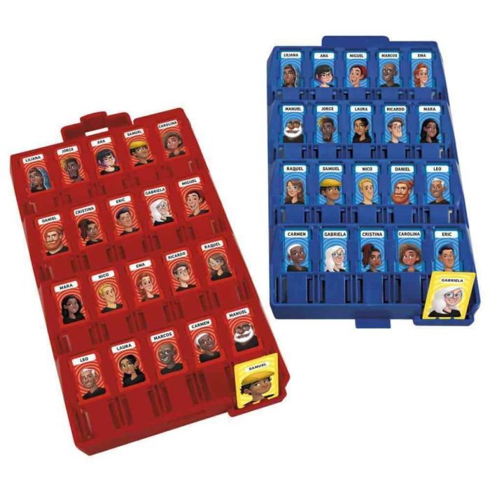 HASBRO ¿Quién es Quién? Grab & Go! Juego de Mesa de Viaje en Inglés para Niños +6 Años, Adivina el Personaje Misterioso