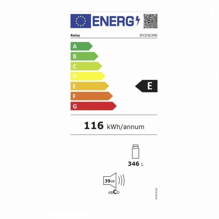 Frigorífico Balay 3FCE563ME (186 x 60 cm) 1