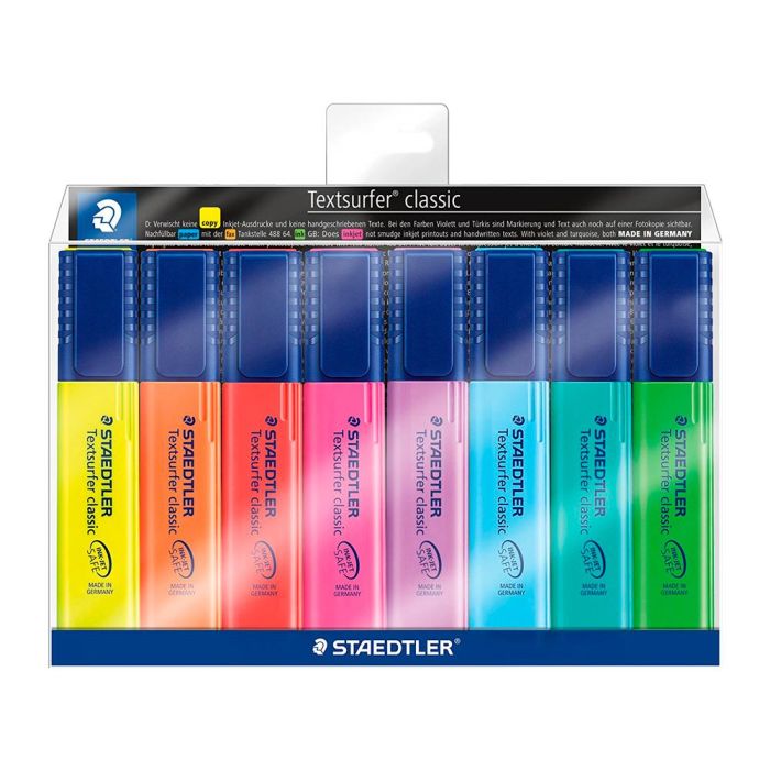 Staedtler Marcador Fluorescente Textsurfer Classic Colores Blíster 6+2 Ud 1