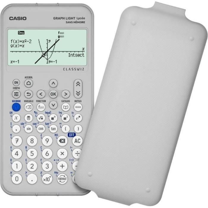 Casio CAS1714783577050 Calculadora Gráfica Graph Light Blanca para Escuela Secundaria 1