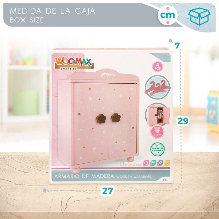 Armario Woomax Muñecas Rosa 1