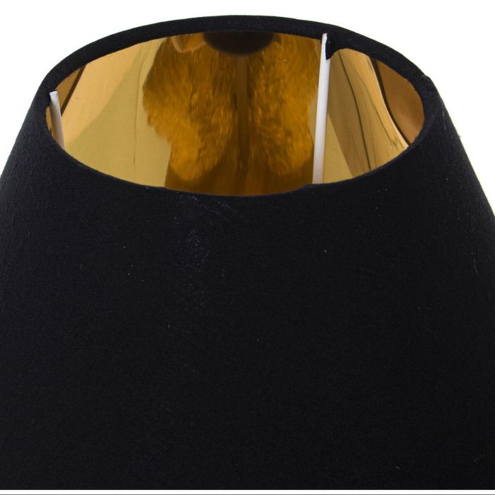 Lámpara de mesa Alexandra House Living Negro Oro Dorado Plástico 40 W 26 x 44 x 26 cm Alas 1