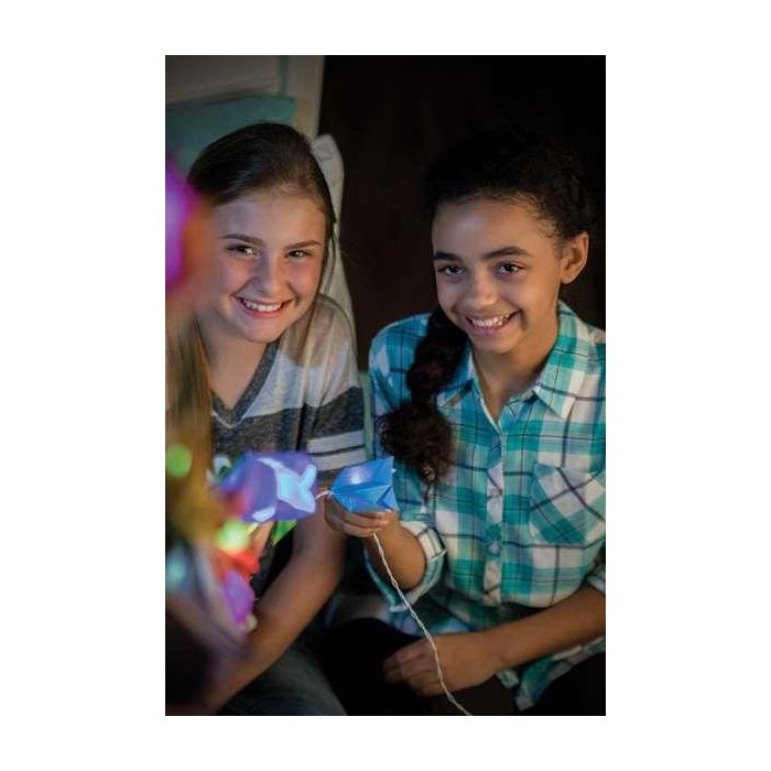 Kidz Maker Luces de Flores Origami - Kit de Papiroflexia Creativa con Luces LED Decorativas, Funciona con Pilas, Edad Mínima 5 Años 2 Kidz Maker Luces de Flores Origami - Kit de Papiroflexia Creativa con Luces LED Decorativas, Funciona con Pilas, Edad Mínima 5 Años 2