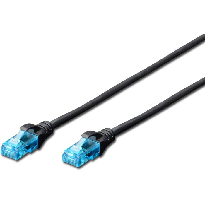 Digitus Cable de Red Patch RJ45 U/UTP Cat5e 1 m Negro