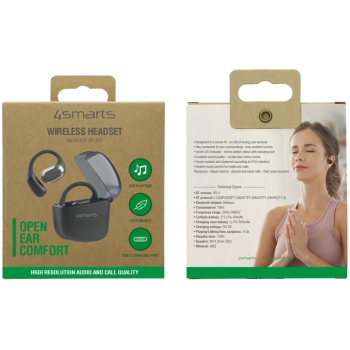 4smarts SkyBuds Sport ENC True Wireless Stereo Bluetooth Earbuds black 2 4smarts SkyBuds Sport ENC True Wireless Stereo Bluetooth Earbuds black 2