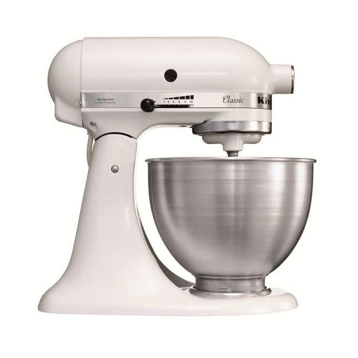 Kitchenaid 5K45SS EWH Robot Classic Blanco - Robot de Cocina de 4,28 Litros con Acción Planetaria Kitchenaid 5K45SS EWH Robot Classic Blanco - Robot de Cocina de 4,28 Litros con Acción Planetaria