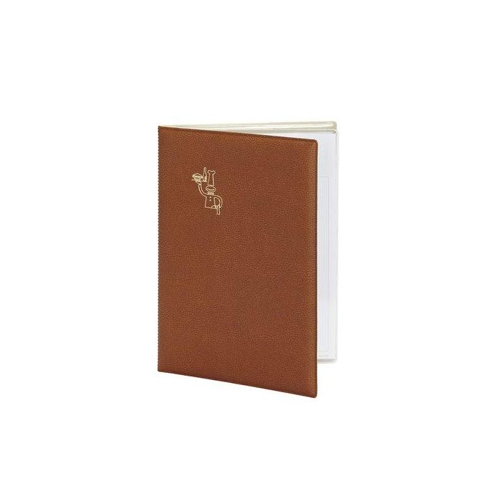 Carpeta Portamenus Pardo Pvc Fº Marron (Set de 2)