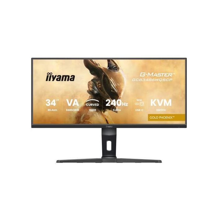 Iiyama G-MASTER GCB3486WQSCP-B1 Monitor Curvo 34", 1500R, 240Hz, VA, 3440x1440, USB-C, KVM, HDR400 3 Iiyama G-MASTER GCB3486WQSCP-B1 Monitor Curvo 34", 1500R, 240Hz, VA, 3440x1440, USB-C, KVM, HDR400 3