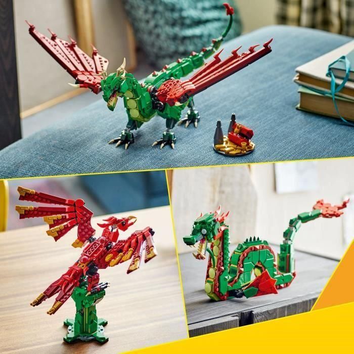 Juego de construccion dragón medieval lego creator 3